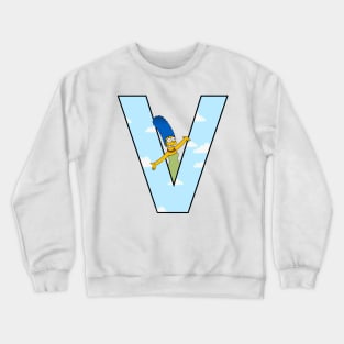 Simpsons letter Crewneck Sweatshirt